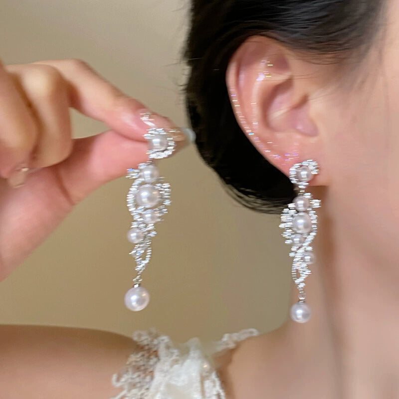 Zircon Pearl Luxury Earring