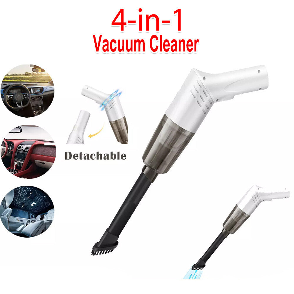 4 IN 1 Handheld Vac Cordless Vacuum Cleaner Upright Lightweight & Box White UK