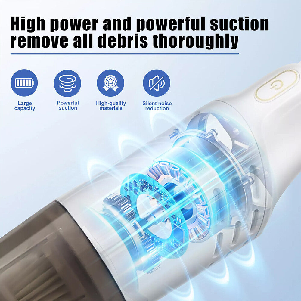 4 IN 1 Handheld Vac Cordless Vacuum Cleaner Upright Lightweight & Box White UK