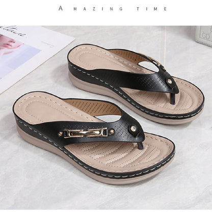 Women's Bohemian Sponge Cake Beach Slippers