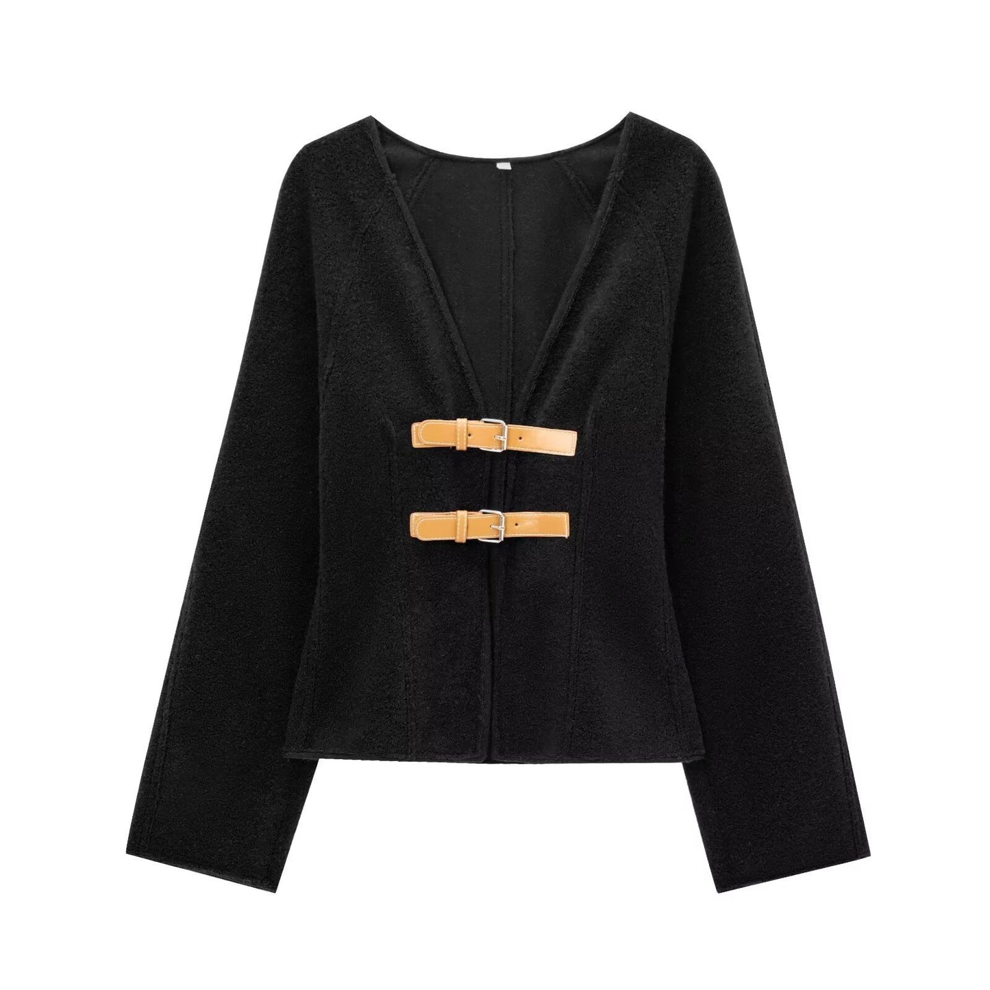 Fashionable Women's New Soft Coat With Strap