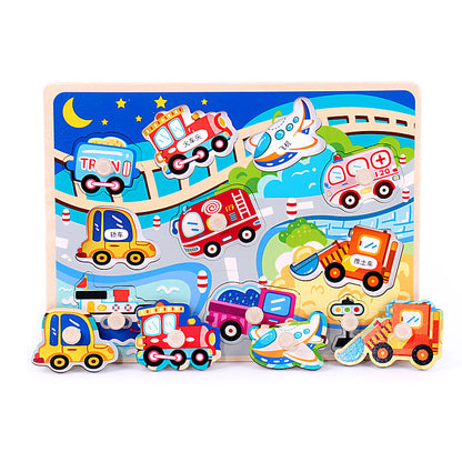 Wooden Three-Dimensional Puzzle Children's Educational Toys