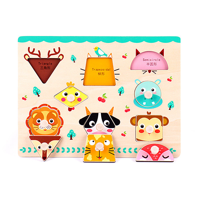Wooden Three-Dimensional Puzzle Children's Educational Toys