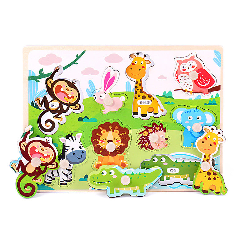 Wooden Three-Dimensional Puzzle Children's Educational Toys