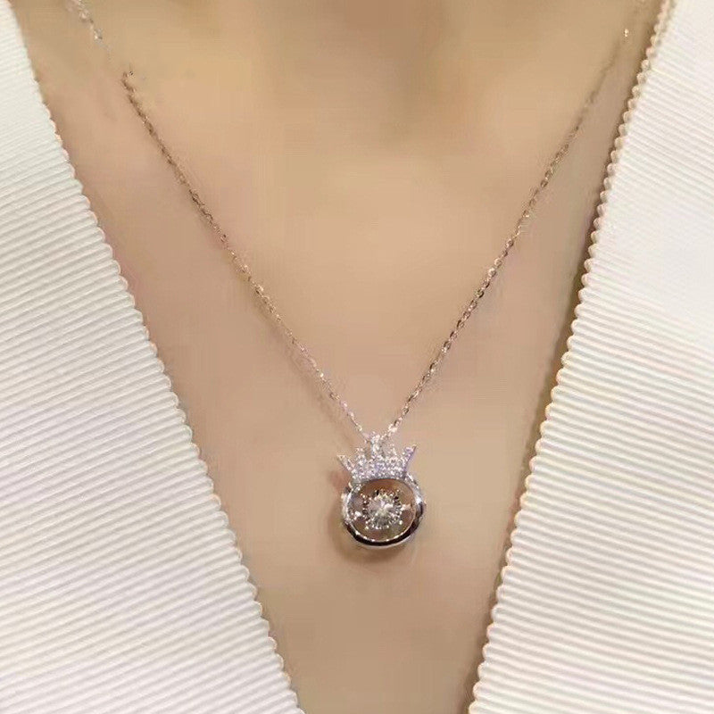 Crown Smart Necklace Korean Girls All-match