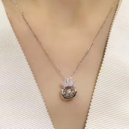 Crown Smart Necklace Korean Girls All-match