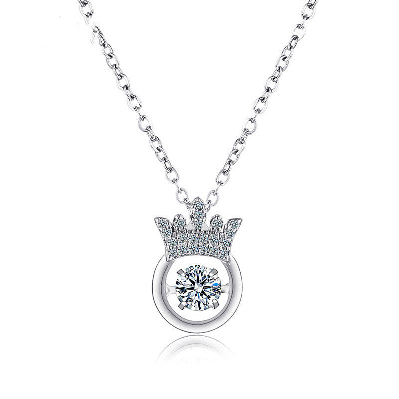 Crown Smart Necklace Korean Girls All-match