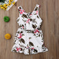 Summer Girls baby girl Floral Outfits Clothesc