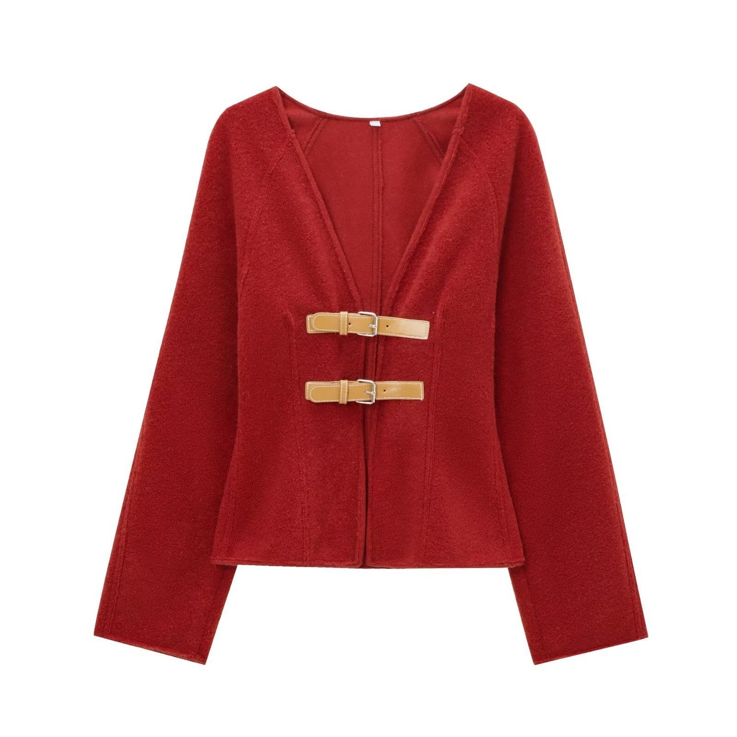Fashionable Women's New Soft Coat With Strap
