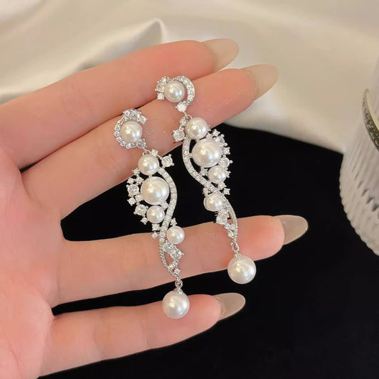 Zircon Pearl Luxury Earring