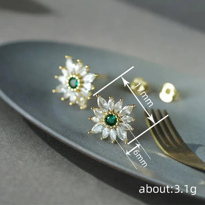 Flower Earrings Women's Elegant Fashion