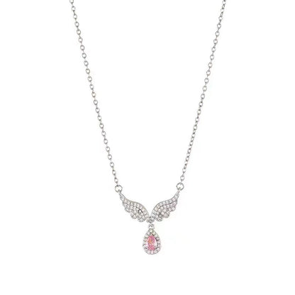 Women's Simple S925 Sterling Silver Fishtail Pendant Necklace