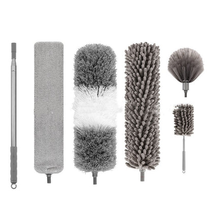 Retractable Dust Removal Brush For Household Cleaning