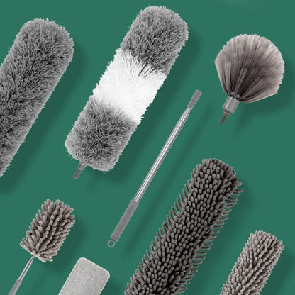 Retractable Dust Removal Brush For Household Cleaning