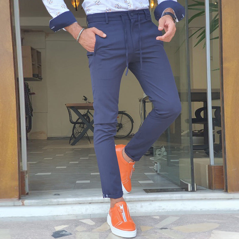 European And American Men's Casual Pants Straight Trousers