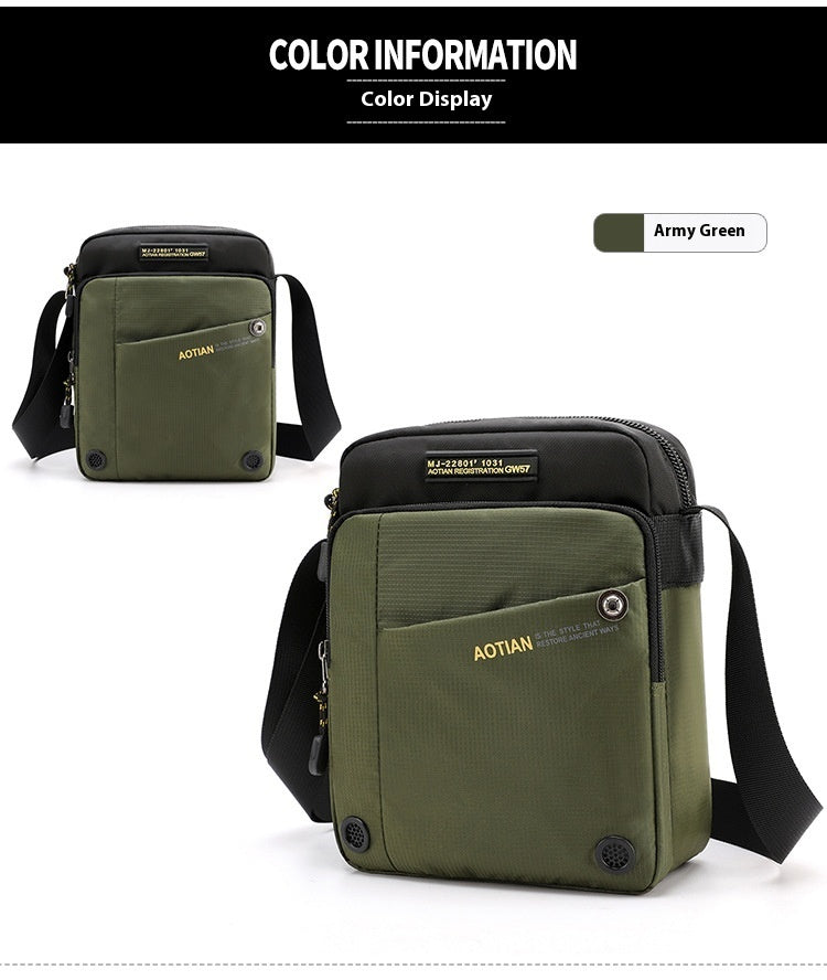 Men's Shoulder Tide Crossbody Outdoor Travel Waterproof Leisure Personalized Bag
