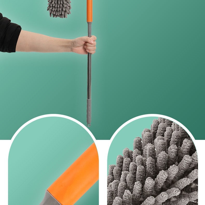 Retractable Dust Removal Brush For Household Cleaning