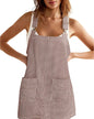 Striped Pocket Strap Adjustable Casual Dress