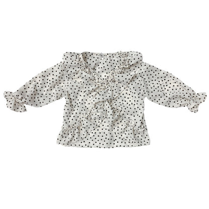 Shirt long-sleeved shirt top hooded doll shirt