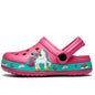 2-6y Kids Summer Boys Girls Sandals Flat Heel Cartoon Soft Bottom Beach Slippers Children Garden Shoes