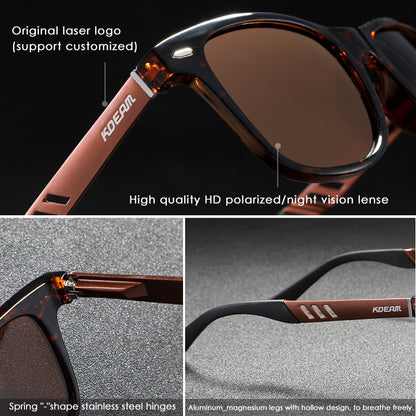 Polarized Metal Beach Vacation Glasses Color-changing Night Vision