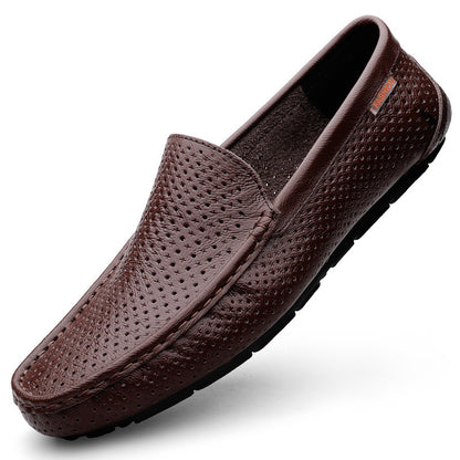Men's Leather Shoes Casual Soft Leather