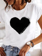 Simplicity Love Lettered Casual Cartoon Fashionable
