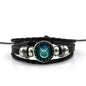 Women's Zodiac Multilayer Braided Leather Bracelet