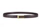 Cowhide Retro Black All-match Decorative Skirt Suit Jeans Leather Thin Belt