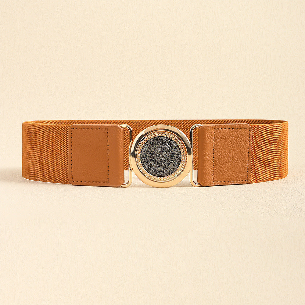 Women's Retro Easy Matching Elastic Elastic Belt