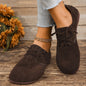New Retro Boken Flannel Casual Pumps Women