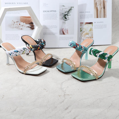 Women's Shoes With Summer Metal Decoration Comfortable