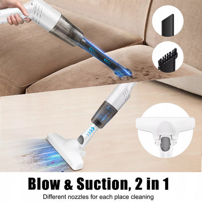 4 IN 1  Handheld  Vac Cordless Vacuum Cleaner Upright Lightweight & Box White UK