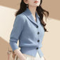 High-end Fashion Simple Commute Long-sleeved Button Cardigan Elegant Top