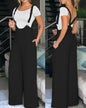 Summer Women's Solid Color Suspender Pants