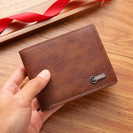Men's Wallet Business Casual Short Leather