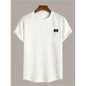Geometric Embroidery Casual Short Sleeve