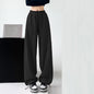 Casual Straight-leg High Waist Slimming Wide Leg Pants