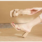 Summer Fashion Open Toe Chunky Heel High Heel Sandals For Women