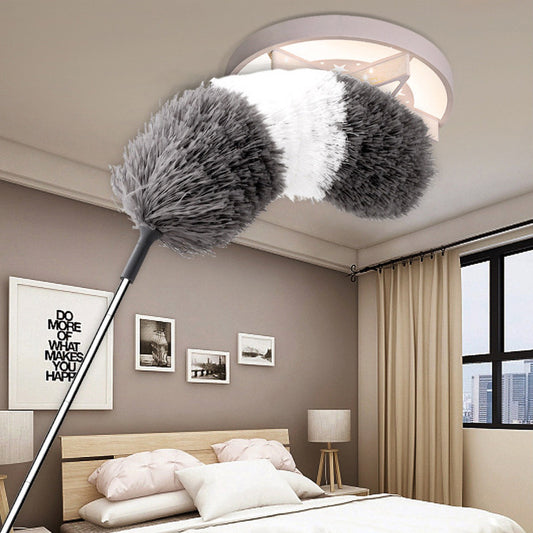 Retractable Dust Removal Brush For Household Cleaning